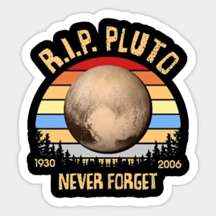 RIP Pluto Sticker